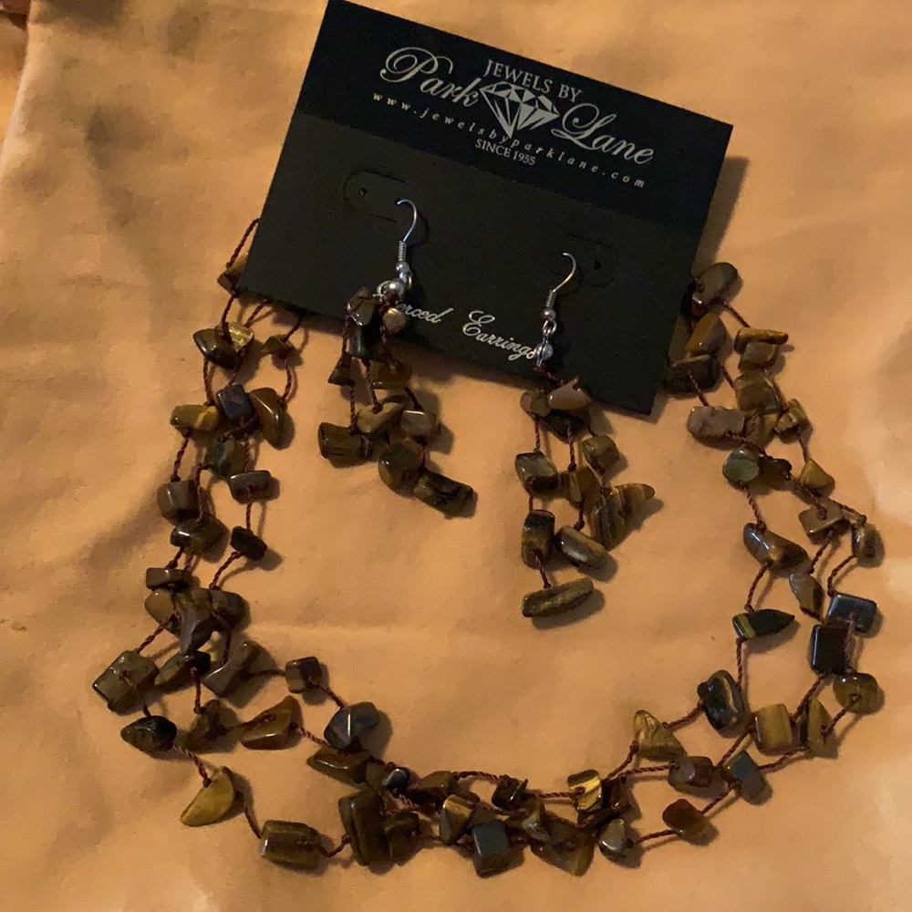Jewels by Park Lane Tigers Eye Set